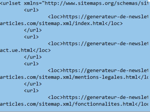 generateur de sitemap VIGIA